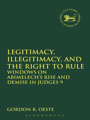 cover image of Legitimacy, Illegitimacy, and the Right to Rule